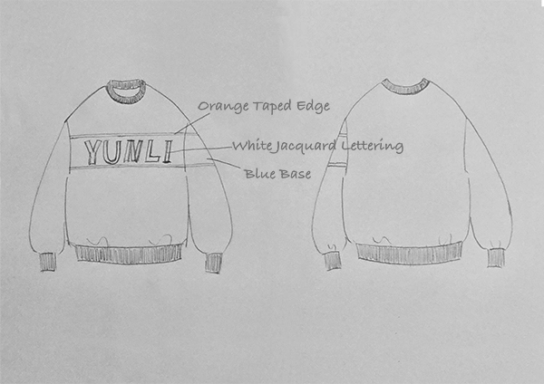 Custom varsity jacket prototype by SYKE Garment Co., Ltd.