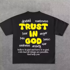 Custom Oversized Men’s Boxy Graphic Printing T-Shirt