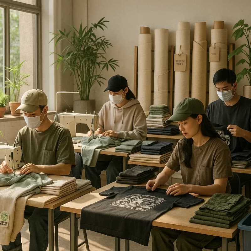 Sustainable eco-friendly fabric production at SYKE Garment