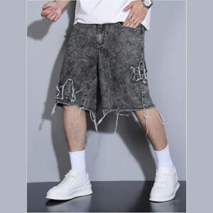 Custom Loose Denim Shorts Production